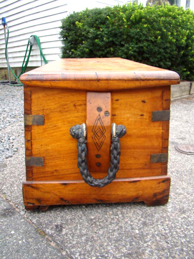 A China Trade period Camphorwood Sailors Sea Chest circa 1825 — image 4